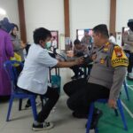 Bantu Ketersediaan Stok Darah, Polres Gowa dan PMI Gelar Bakti Kesehatan Donor Darah