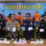 Pengedar Jenis Sabu Seberat 6,7 Kilogram, Takluk Dihadapan TIM Satresnarkoba Polres Pelabuhan Makassar